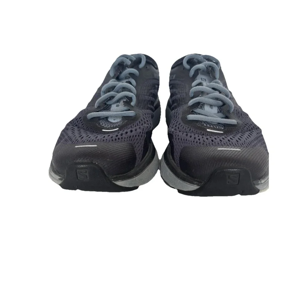 Salomon Sonic Ra Max 2 Running Shoes Mens 9.5 Black Blue 407898 Low Top Lace Up
